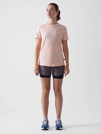 RUKKA | Pantalón corto de running para mujer Makela 2 en 1 | lila